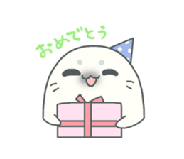 Baby seal named Shiratama sticker #4901445