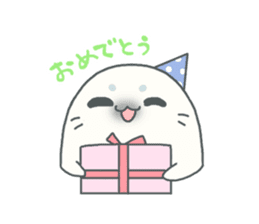 Baby seal named Shiratama sticker #4901445