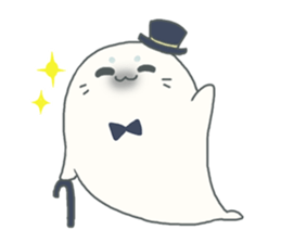 Baby seal named Shiratama sticker #4901450