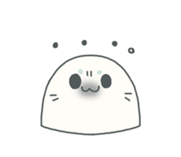 Baby seal named Shiratama sticker #4901452
