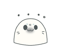 Baby seal named Shiratama sticker #4901452