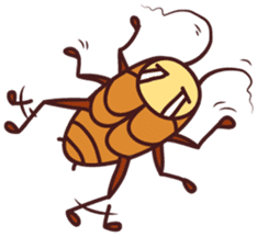 Life of Mr.Cockroach sticker #4901883