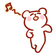 A stamp of a white bear sticker #4902403