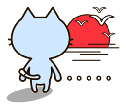The loose and cute cat sticker #4902469