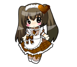 Chocolate is a favorite girl. sticker #4902976