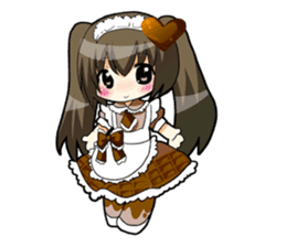 Chocolate is a favorite girl. sticker #4902976