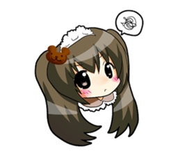 Chocolate is a favorite girl. sticker #4902978