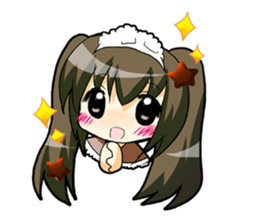 Chocolate is a favorite girl. sticker #4902985