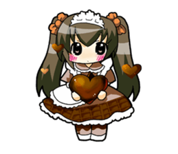 Chocolate is a favorite girl. sticker #4902986
