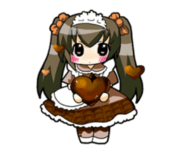 Chocolate is a favorite girl. sticker #4902986