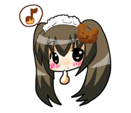 Chocolate is a favorite girl. sticker #4902989