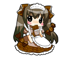 Chocolate is a favorite girl. sticker #4902991