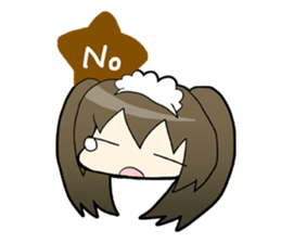 Chocolate is a favorite girl. sticker #4902995