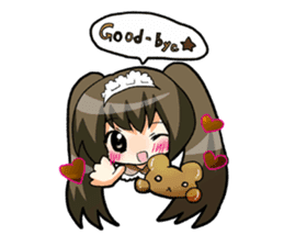Chocolate is a favorite girl. sticker #4903015