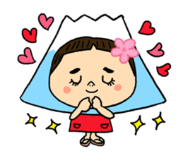 YUKO-chan wear Mt. FUJI sticker #4903099