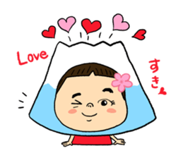 YUKO-chan wear Mt. FUJI sticker #4903100