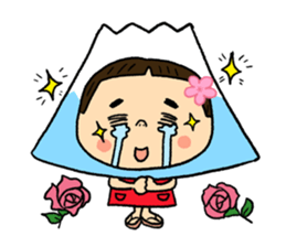 YUKO-chan wear Mt. FUJI sticker #4903101