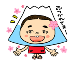 YUKO-chan wear Mt. FUJI sticker #4903105