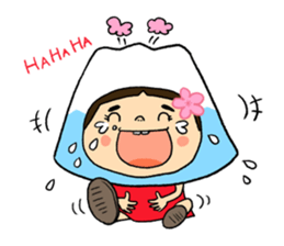 YUKO-chan wear Mt. FUJI sticker #4903107