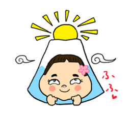 YUKO-chan wear Mt. FUJI sticker #4903108