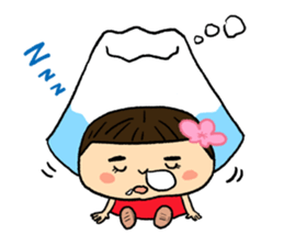 YUKO-chan wear Mt. FUJI sticker #4903109