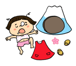 YUKO-chan wear Mt. FUJI sticker #4903110