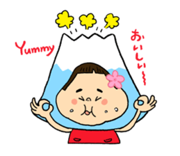 YUKO-chan wear Mt. FUJI sticker #4903111