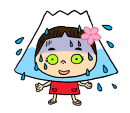 YUKO-chan wear Mt. FUJI sticker #4903119