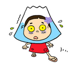 YUKO-chan wear Mt. FUJI sticker #4903120