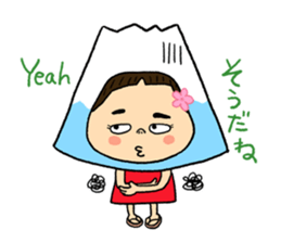 YUKO-chan wear Mt. FUJI sticker #4903123