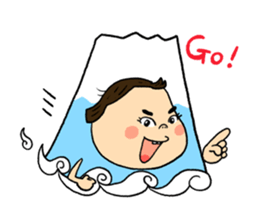 YUKO-chan wear Mt. FUJI sticker #4903130