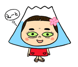 YUKO-chan wear Mt. FUJI sticker #4903131