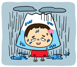 YUKO-chan wear Mt. FUJI sticker #4903134