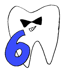 Stickers of a dental college student