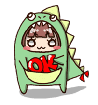 kaijyu girl sticker #4903497