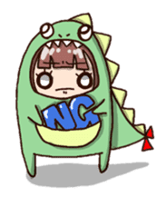 kaijyu girl sticker #4903498