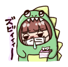 kaijyu girl sticker #4903503