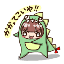 kaijyu girl sticker #4903508