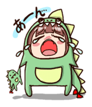 kaijyu girl sticker #4903510