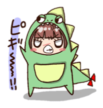 kaijyu girl sticker #4903511