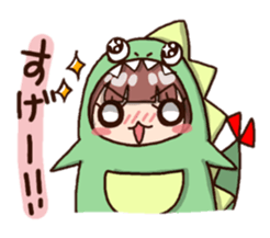 kaijyu girl sticker #4903512