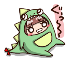 kaijyu girl sticker #4903518