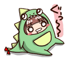 kaijyu girl sticker #4903518