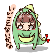 kaijyu girl sticker #4903522
