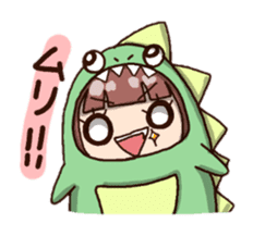 kaijyu girl sticker #4903524