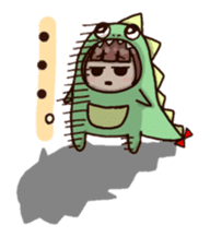 kaijyu girl sticker #4903530