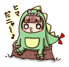 kaijyu girl sticker #4903535