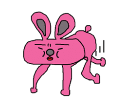 Pota rabbit and his companions sticker #4904881