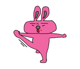 Pota rabbit and his companions sticker #4904883