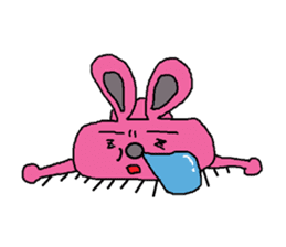 Pota rabbit and his companions sticker #4904886